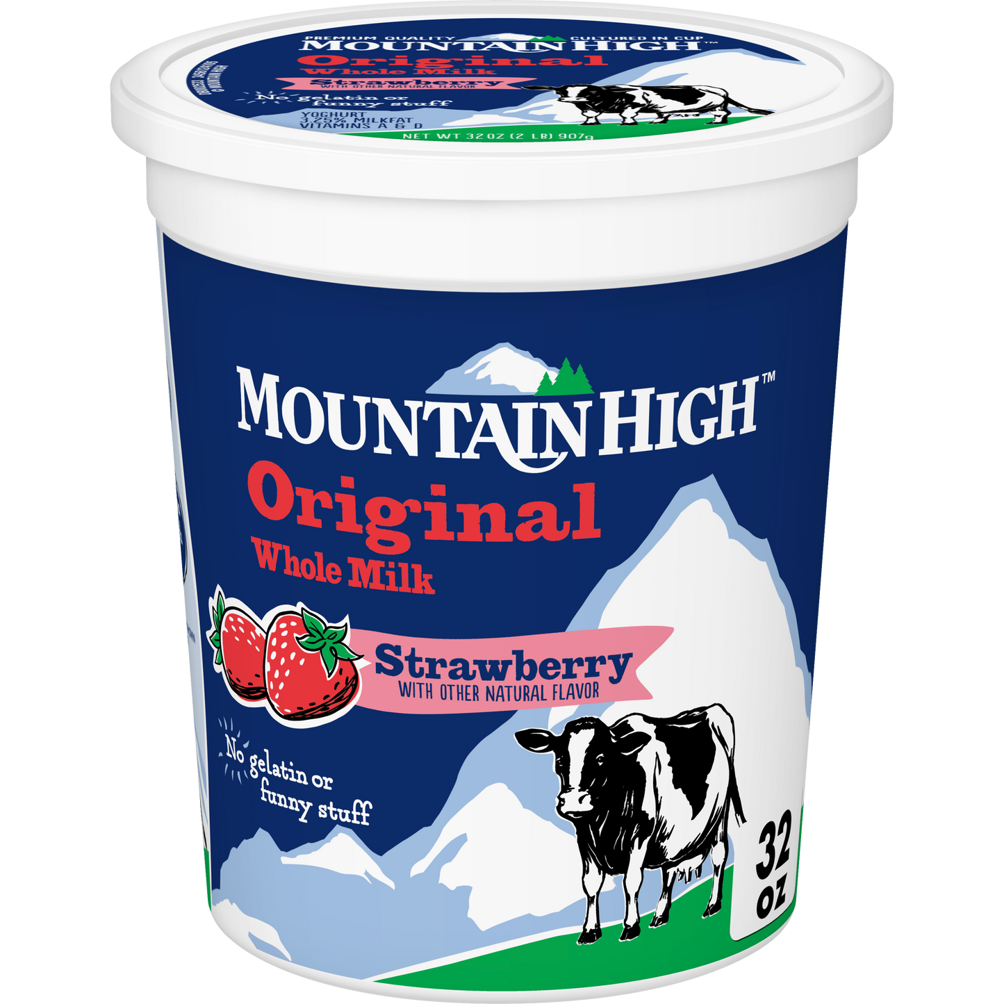 Mtn High Yogurt strawberry- 32 oz