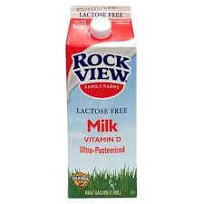 Rockview Lactose Free Milk-1/2 gallon